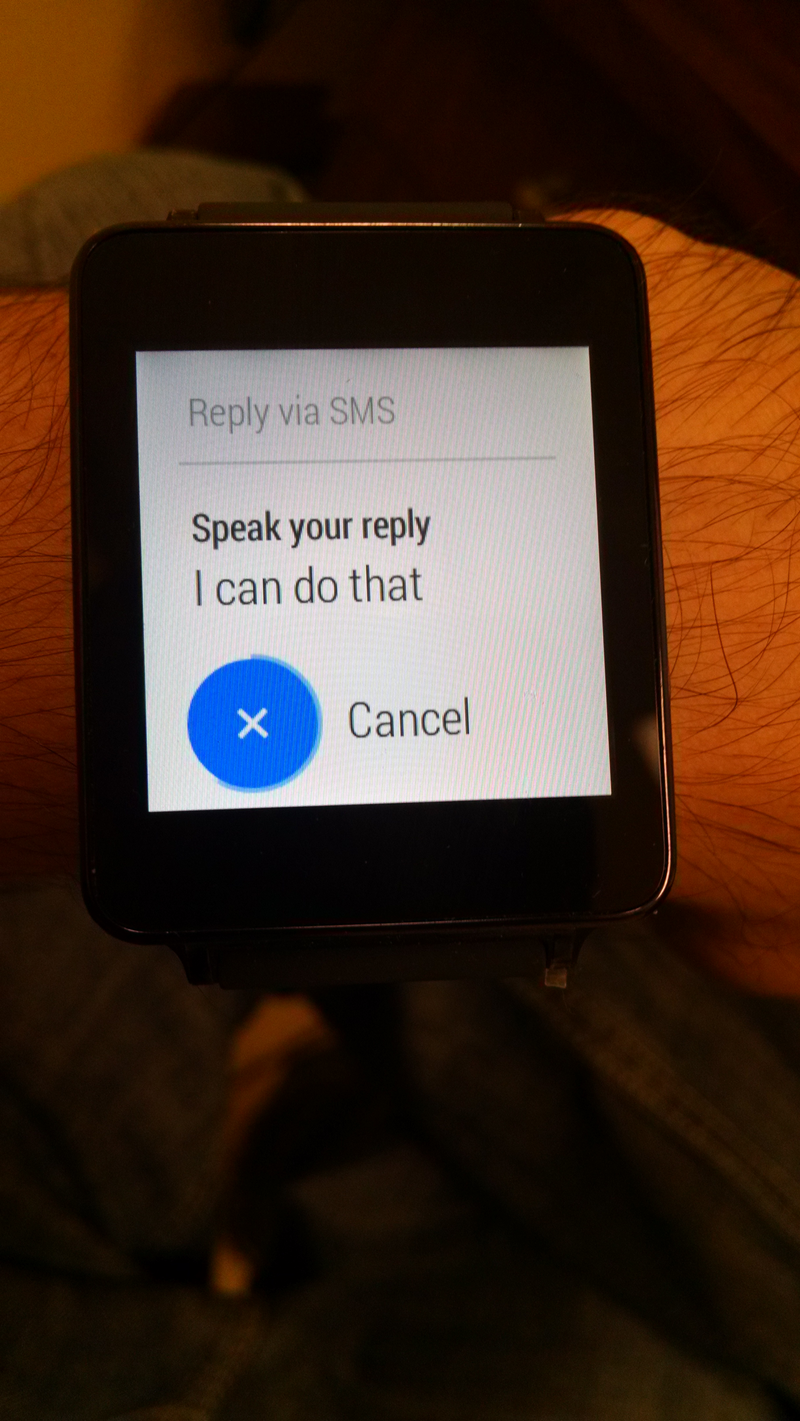 Illustration for article titled Android Wear Review: The OS itself.
